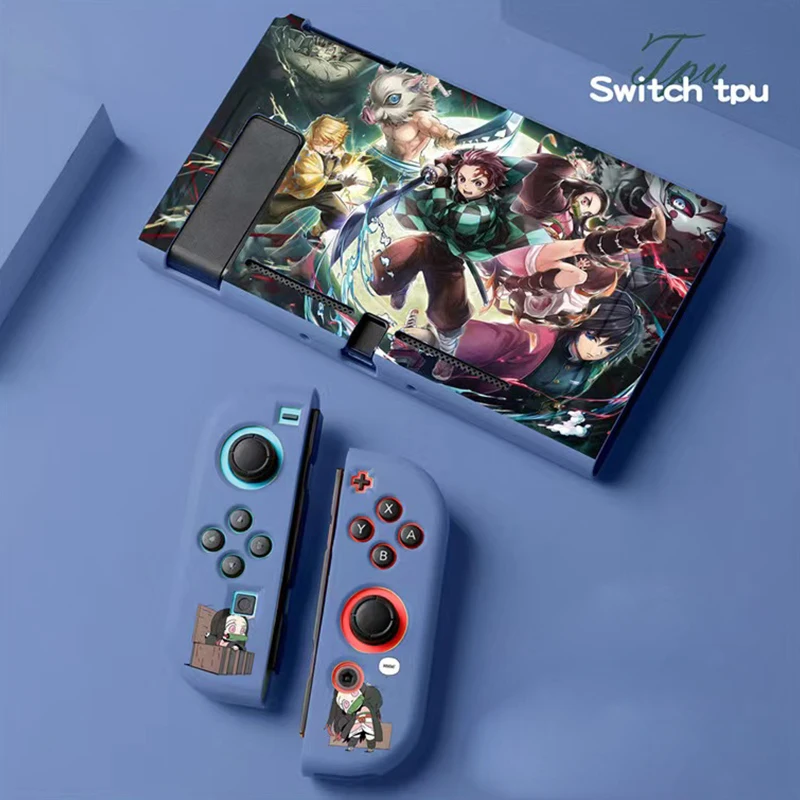 Anime TPU Soft Case NS Switch Protective Shell Cover For Nintendo Switch Oled Game Console Dock TV Case Switch Oled Accessories