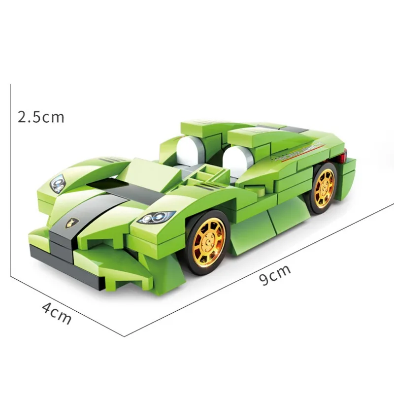Children\'s Creative Assembly Building Toy Military Tank City Racing Car Electric Bus Model Boy Holiday Gift