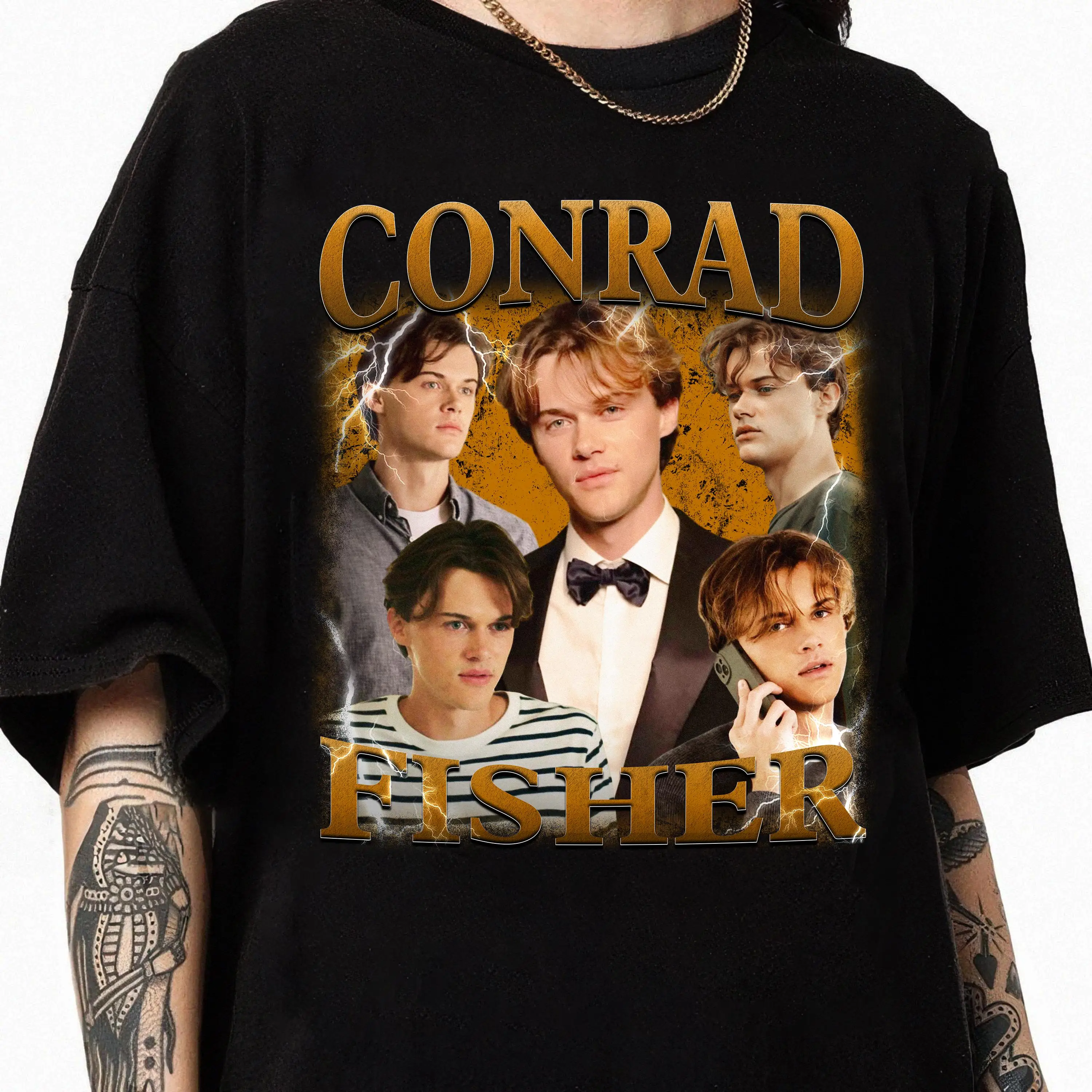 Vintage 90s estilo bootleg conrad fisher camiseta retro conforto cores conrad fisher camiseta presentes para homem mulher unissex camisetas