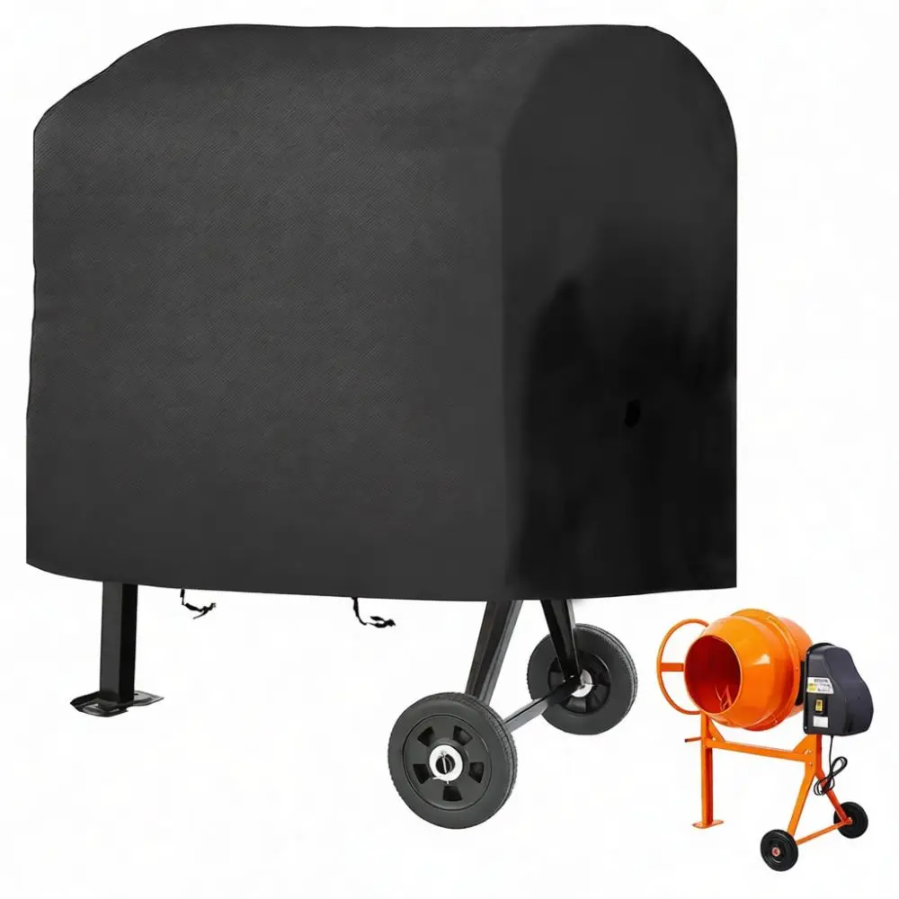 Heavy Duty Cement Mixer Dust Cover Outdoor Waterproof Weatherproof Oxford Fabric Sun Shield Storage Protector Case