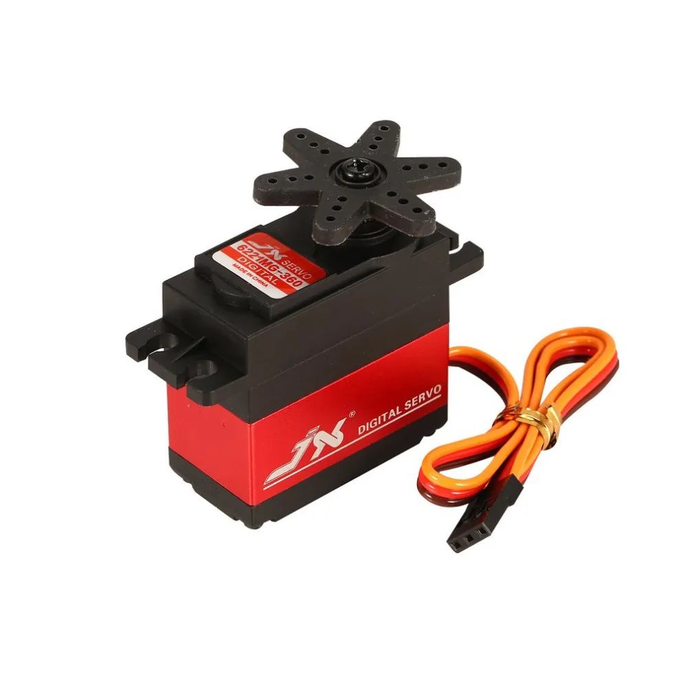 JX PDI-6221MG-360 20KG Large Torque 360 Degree Digital Servo with 25T Arm for 1/10 1/8 RC Car Boat Helicopter Spare Accessories