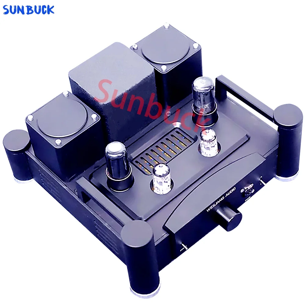 12AX7 6V6X2 E400 シングルエンド クラス A チューブ プリアンプ チューブ ヘッドフォン アンプは、HD800 T1 およびその他のヘッドフォンに適しています。