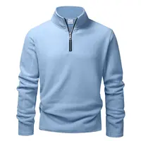 Sudaderas con capucha para hombre, chándal grueso de lana cálida para hombre, jersey con cuello con cremallera, ropa de invierno para hombre, Sudadera con capucha de concha suave para hombre