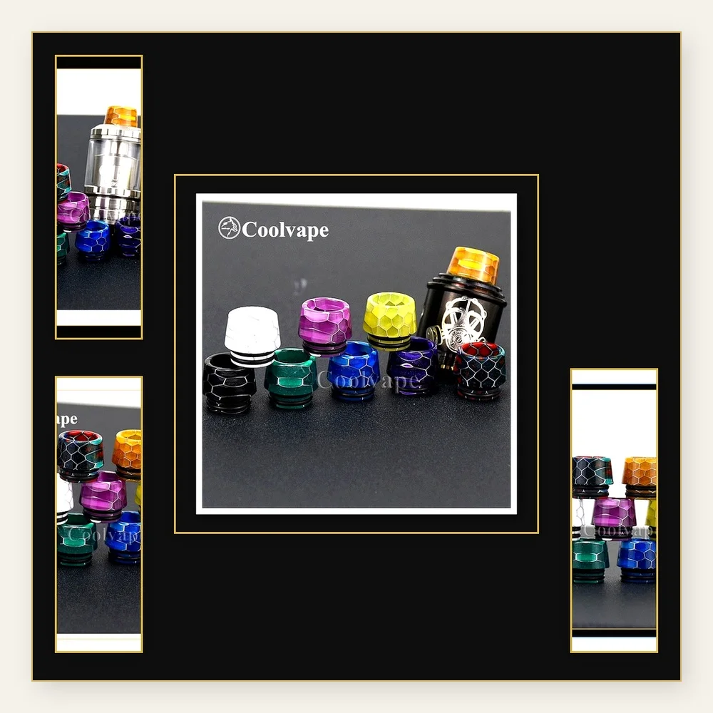 810 Resin Drip Tip for Drop Dead RDA, Coilturd AN RDA, and Apocalypse GEN 2 RDA - High-Quality Accessory for Vaping Enthusiasts