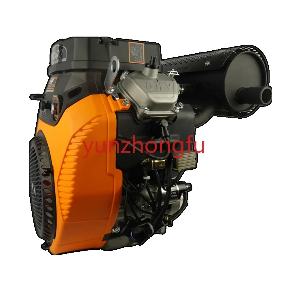 

Air Cooled 20hp 25hp 27hp V-twin Horizontal Shaft Ohv Gasoline Engine For Long Tail Boat