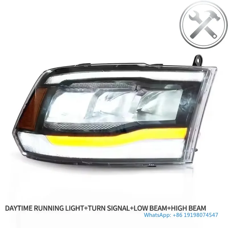 

Wholesale Sequential Turn Signal LED Headlights Assembly 2009-2021 Heavy Pickup Truck 6000K Waterproof Front Auto Lighting Par