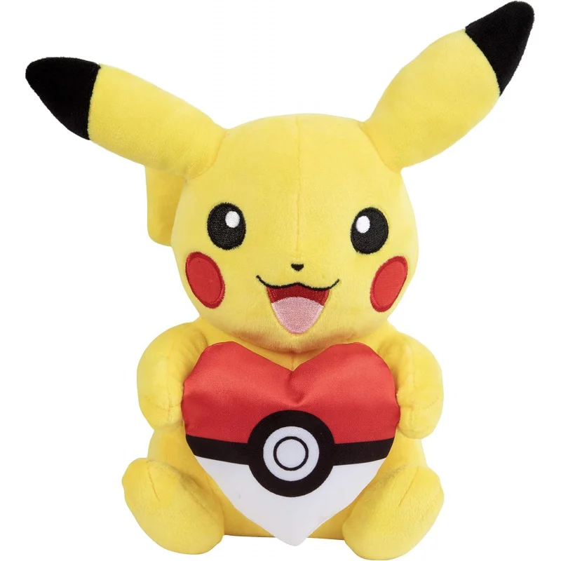 

Pokemon Pikachu with Heart Plush Quality Soft Stuffed Animal Toy Gift for Kids Boys Girls