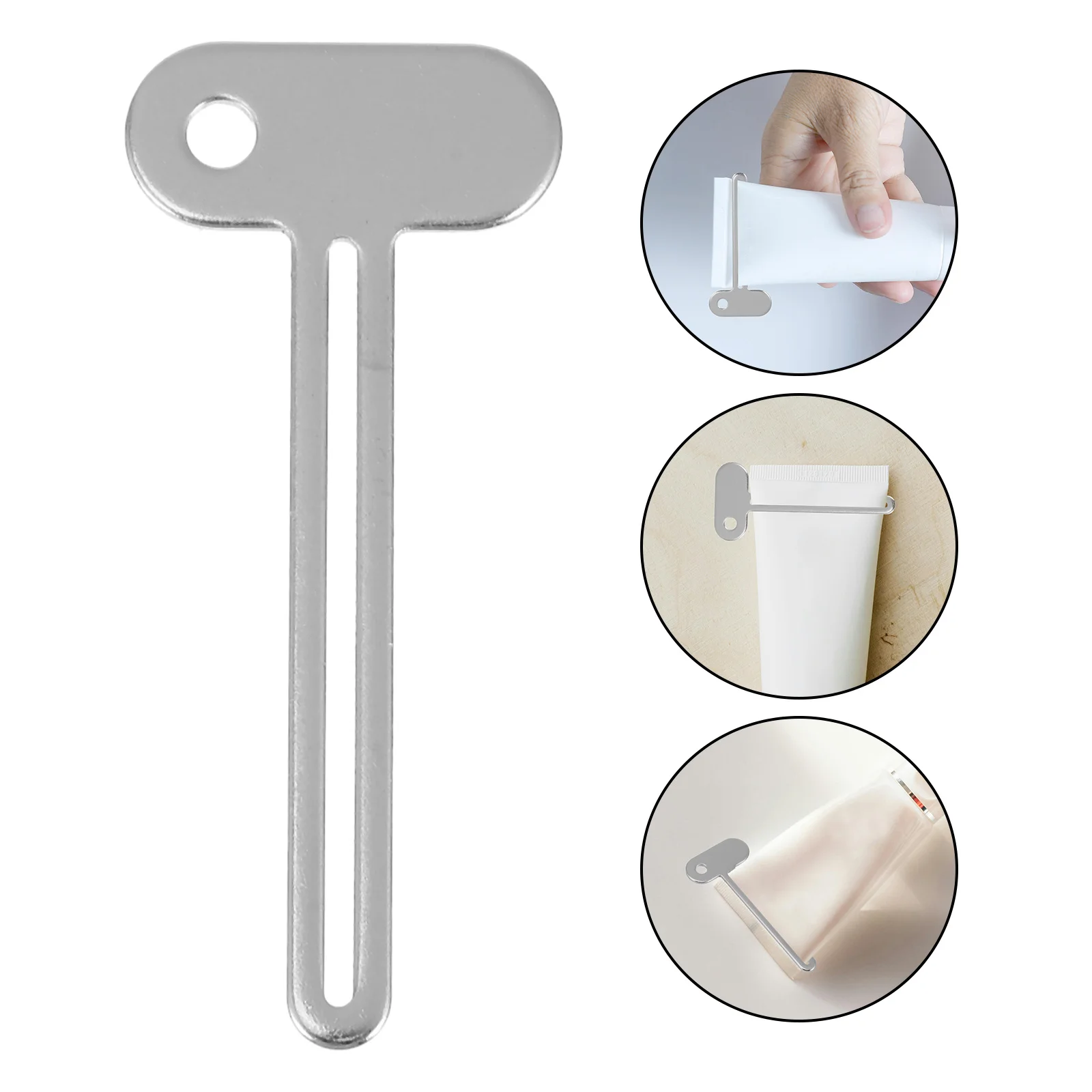

6Pcs Metal Toothpaste Tube Squeezer Key Squeezer Tool for Saving Paste Cream Glue Efficient and Clean Usage in Home Office