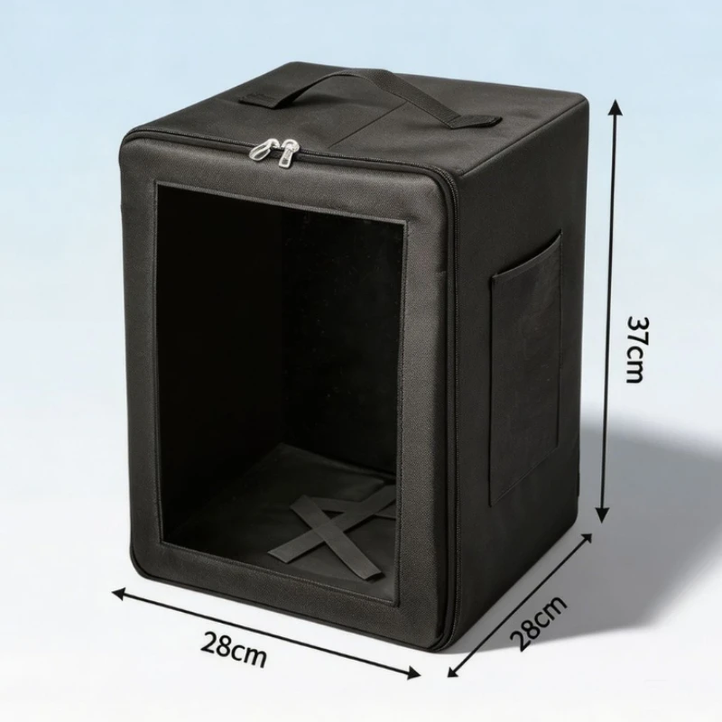 Wig Head Mannequin Storage Box Foldable Multifunctional Transparent Visible Protective Portable Storage Bag Dustproof Waterproof