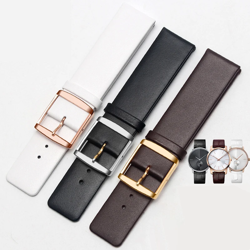 Black alligator strap leather strap K2g211 K2Y236 K2y211 K2Y231 strap 16 18 20 22mm brown ultra-thin plain strap