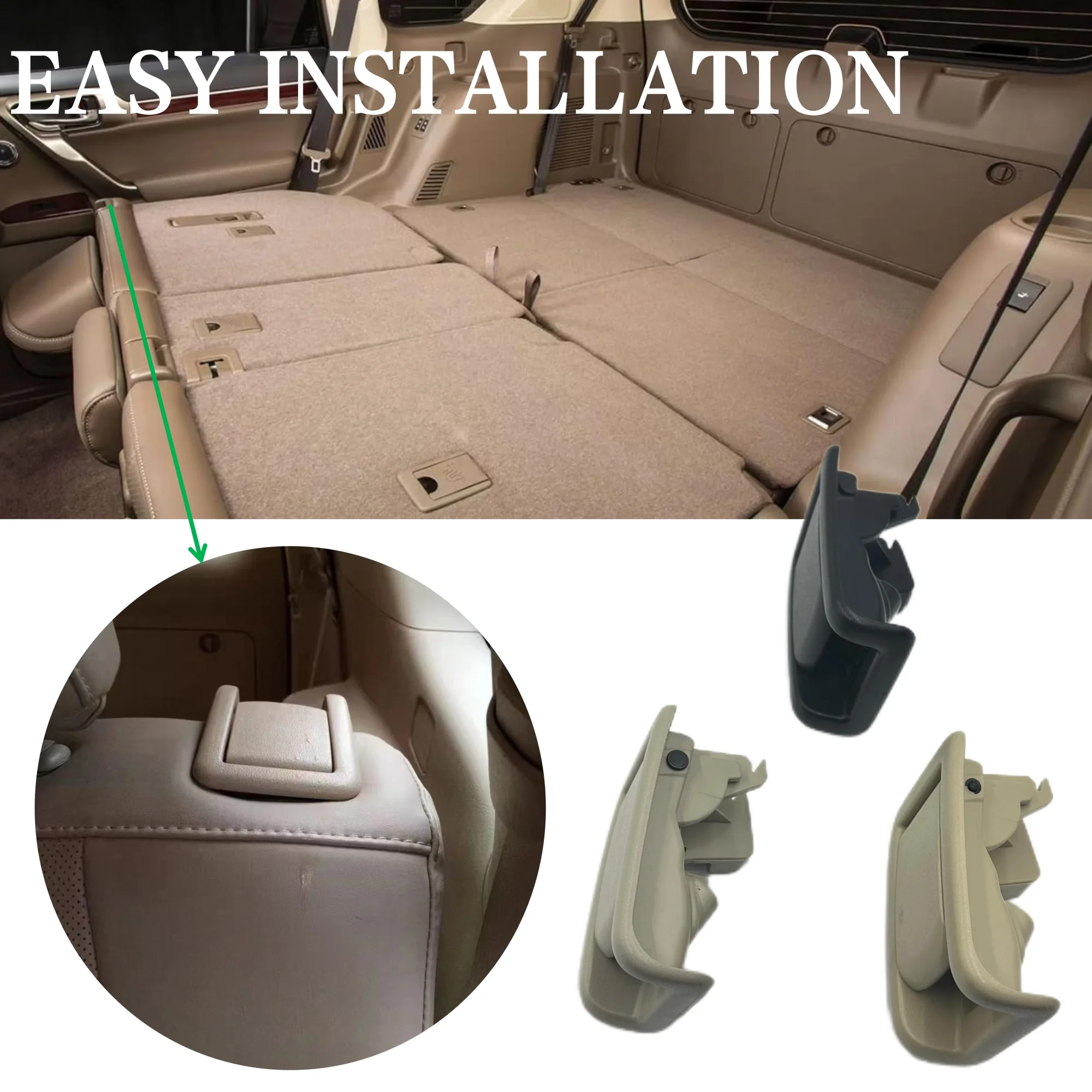 Rear Seat Lock Control Lever 72057 60130 for Toyota 4Runner Lexus GX400 GX460 Land Cruiser Prado 2009-2019 Adjust Handle