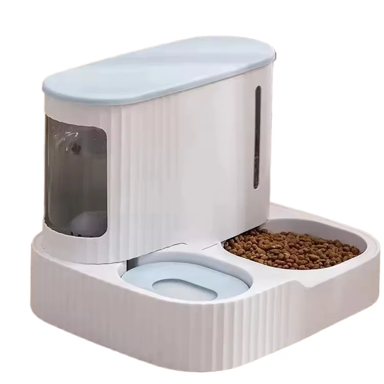 

Large Capacity Automatic Ceramic Pet Bowl Eco-Friendly Plastic Cat Feeder and Water Dispenser for Cats and Dogs Pet Supplies