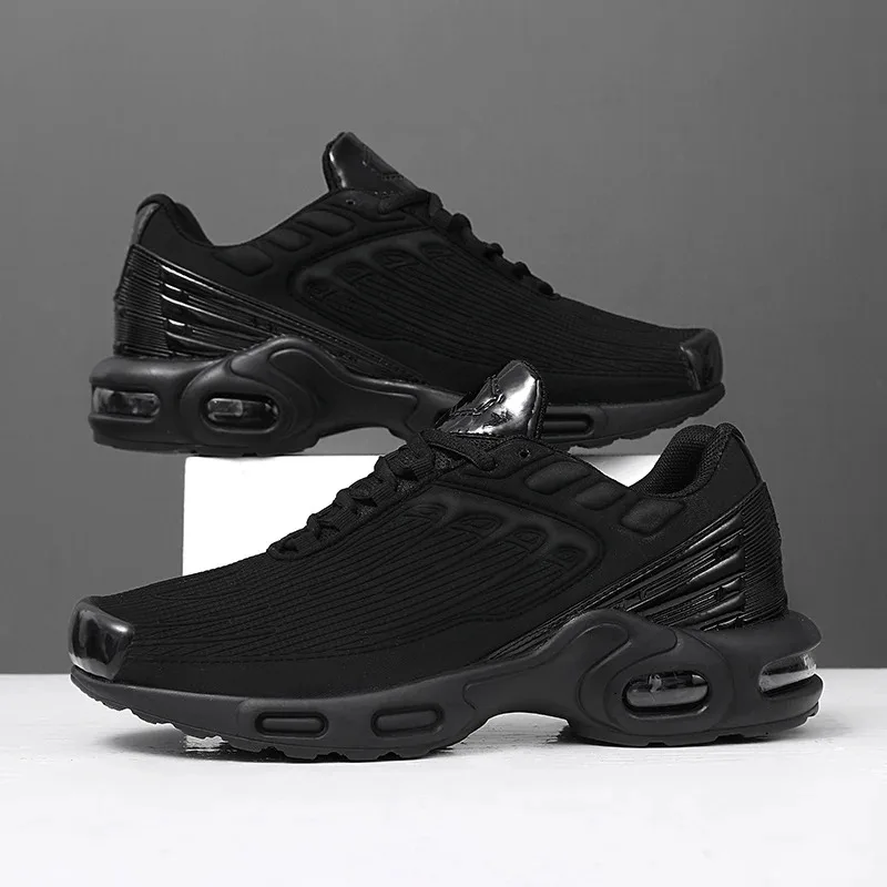 New Mens Running Shoes Breathable Mesh Cushioned Anti-Drop Spring-Back Sports Wear-Resistant Shoes