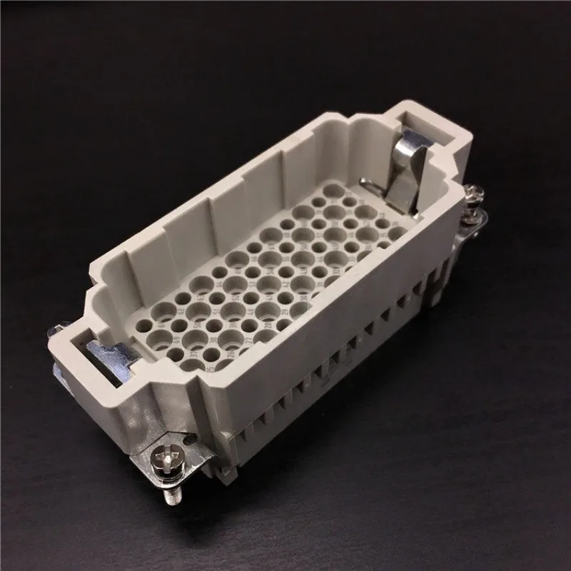 Rectangular Heavy Duty Connector HDC-HDD-072-MCFC Aviation Plug Socket 72 Pin 10A Cold Crimp Insert