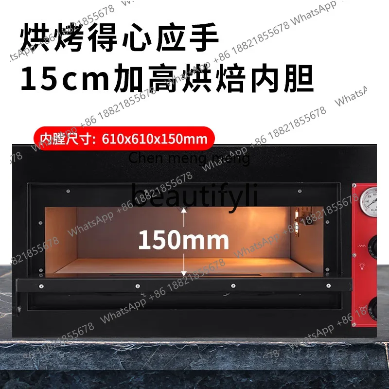 Z189 فرن بيتزا تجاري ذو سعة كبيرة وطبقة واحدة ومزدوجة، فرن خبز بدرجة حرارة ثابتة، فرن بيتزا لمطعم الفندق #2