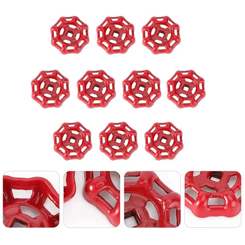 50X Replacement Gate Valve Handwheel Broach In External Metal Faucet Pipe Water Faucet Handle