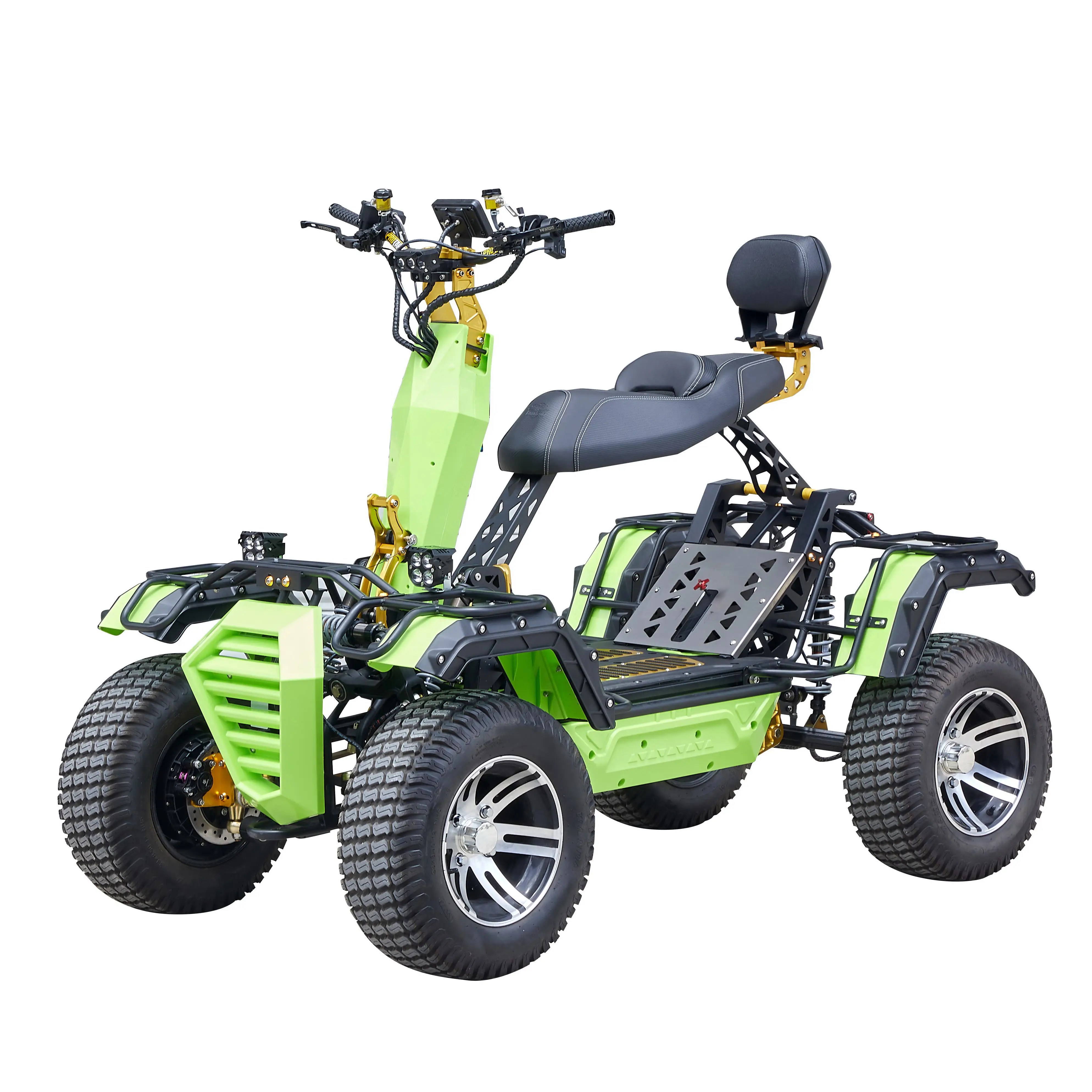 SWICOO High Quality Patrol Vehicle Land Surfing Hybrid (Electric And Gas) 4*3000W 2WD 4WD Scooter With Trailer