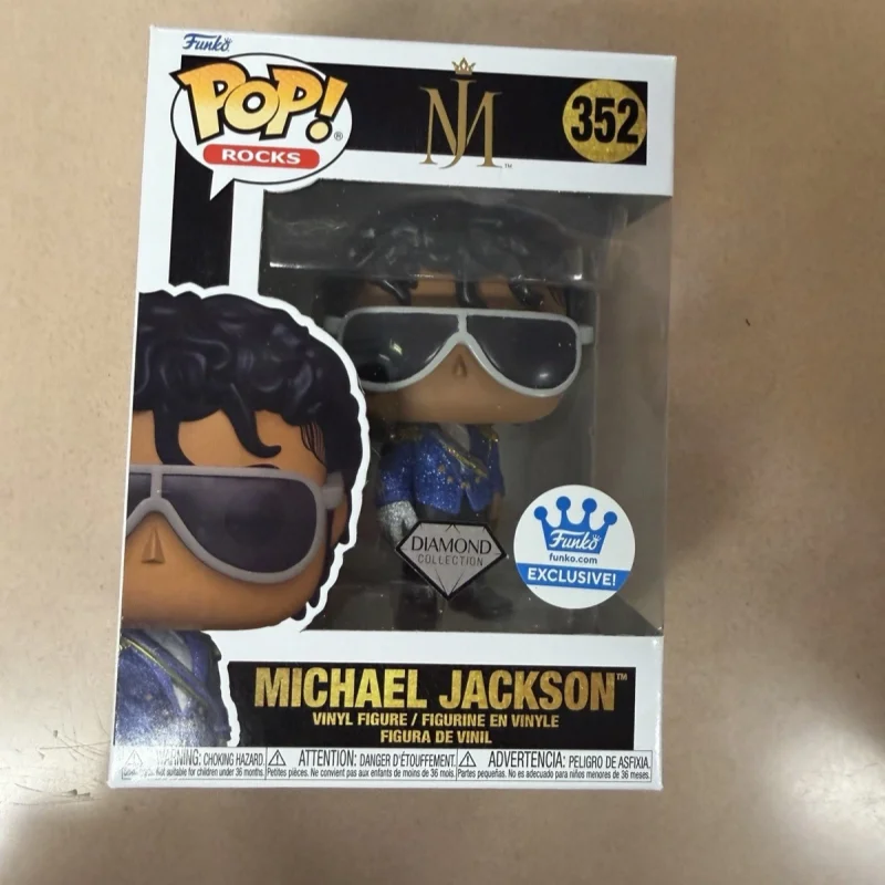 Official Genuine Mj Michael Jackson#352 Diamond Figure Model Funko Pop Limited Edition Collection Figures Doll Toy Fan Gifts - view 4