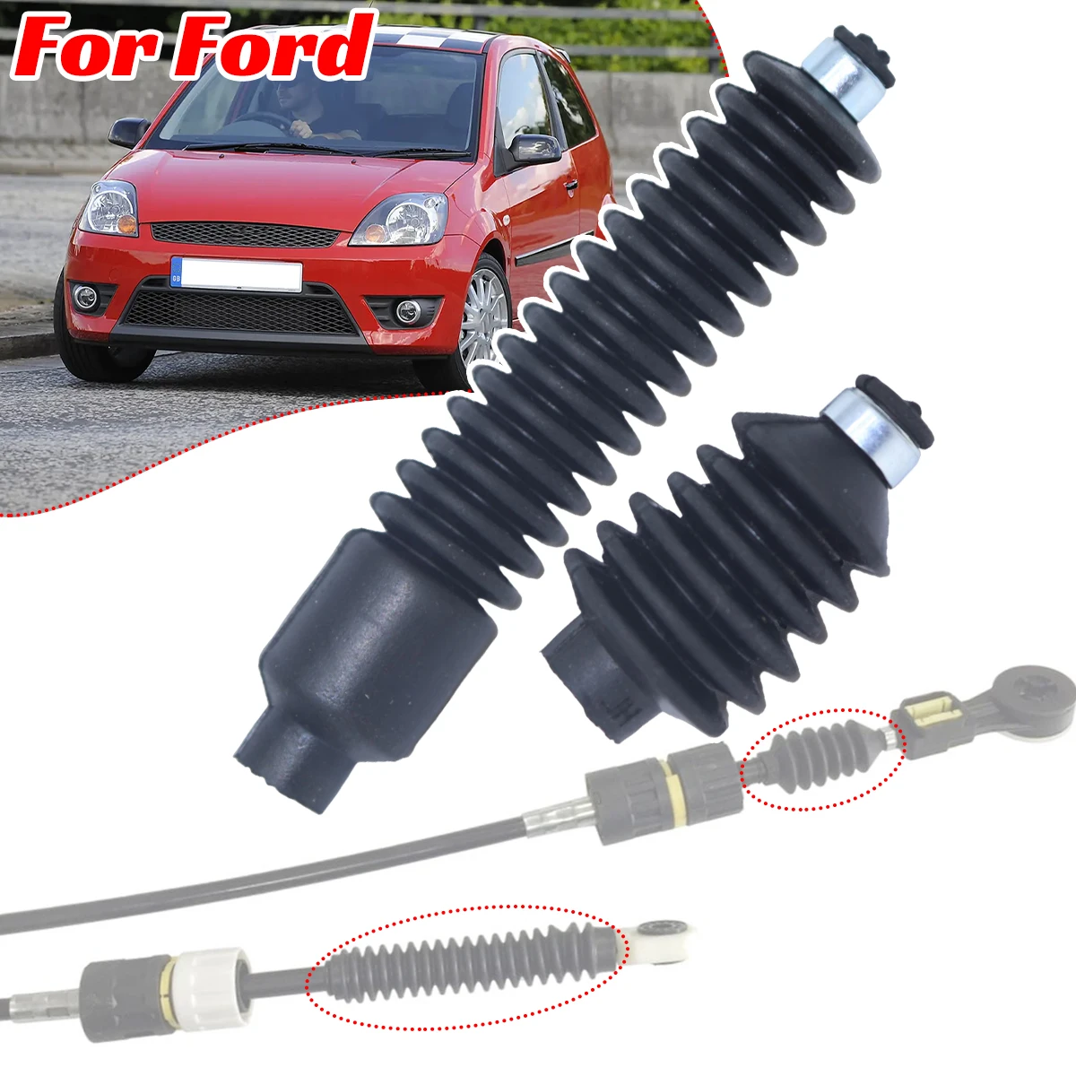 

Shift Cable Linkage Shifter Lever Joint End Sealing Gaiters Bush Rod Connect Sleeve For Ford Focus Fiesta C-Max Fusion 2002-2012