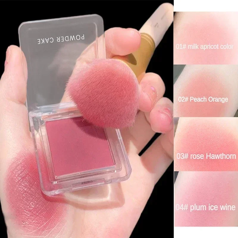 Face Powder Blusher Matte Natural Cheek Tint Brighten Face Waterproof Blush Powder Soft Female Makeup Face Contouring Cosmetics