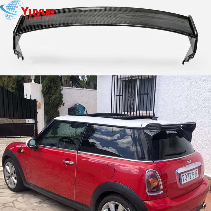 For BMW Mini cooper 06-13 R56 Ver.2.11/2.12 Type B JCW Style Carbon Fiber FRP Roof Spoiler Rear Wing Exterior Body kits