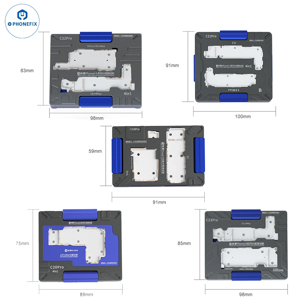 MJ C18 C20 C21 C22 C23 Pro Motherboard Test Fixture Layered Tester Logic Board Function Socket for iPhone 11- 15PM Repair Tool