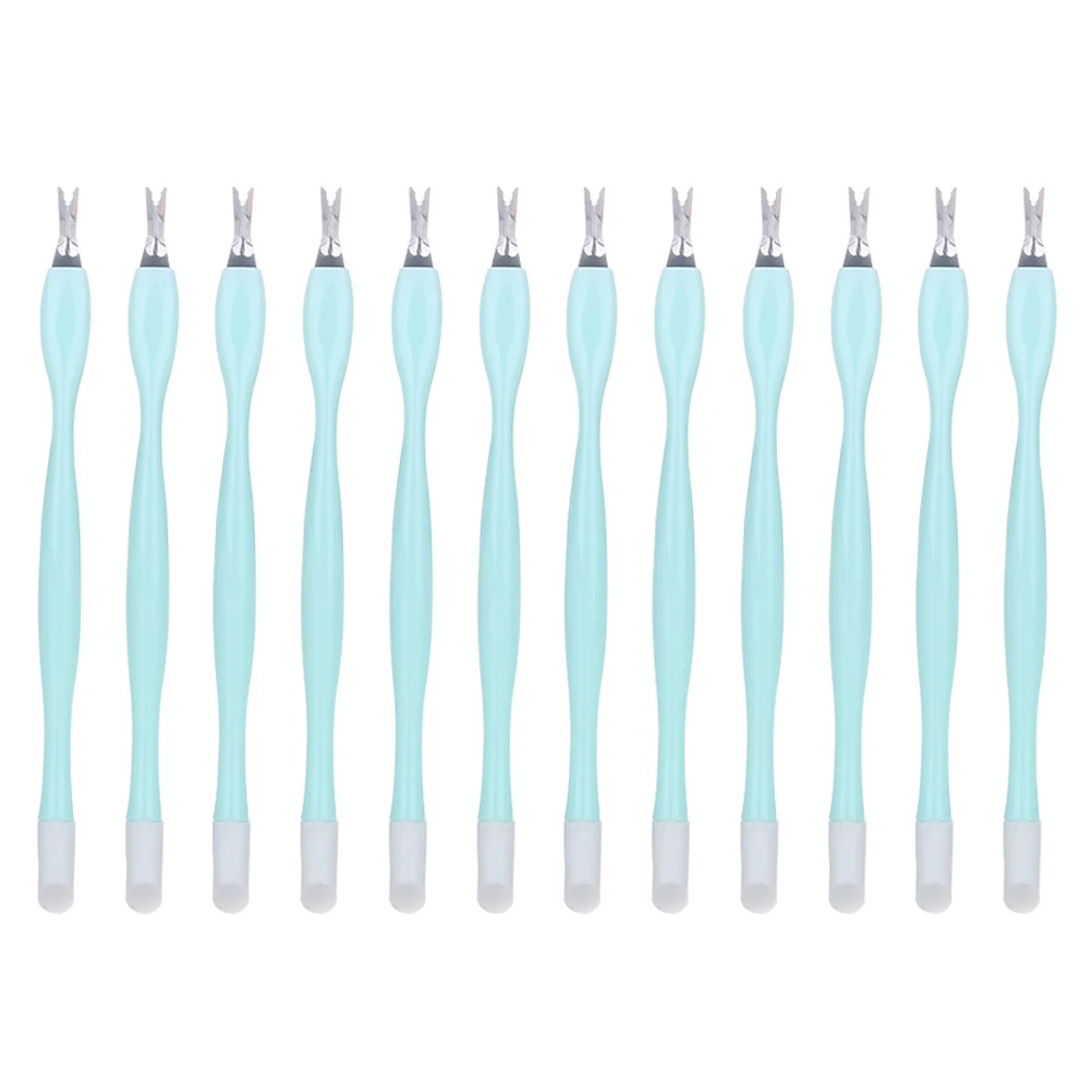

30PCS Nail Care Tools Dead Skin Fork ABS Handle Stainless Steel Blades Portable Cuticle Remover Manicure Tool Gift