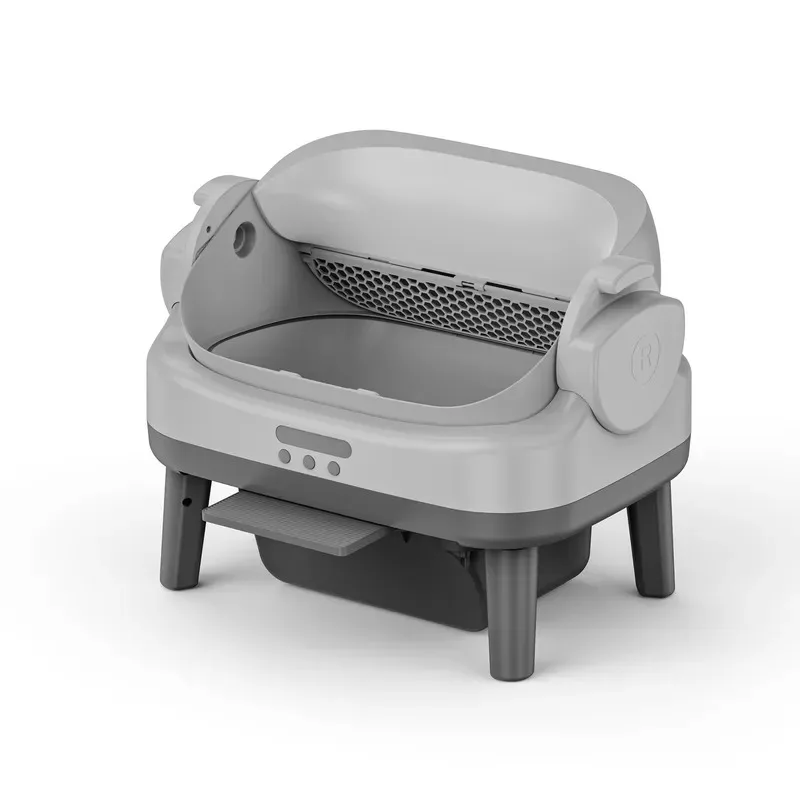 STLF 100L large-capacity automatic cat box PP material, Bluetooth/WiFi application remote control, anti-clip,