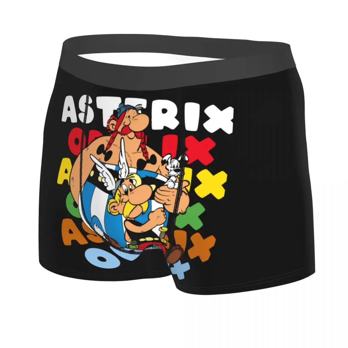 Custom Cool Asterixs And Obelixs Adventure Comic Boxers Shorts Panties Male Underpants Breathable Briefs Underwear