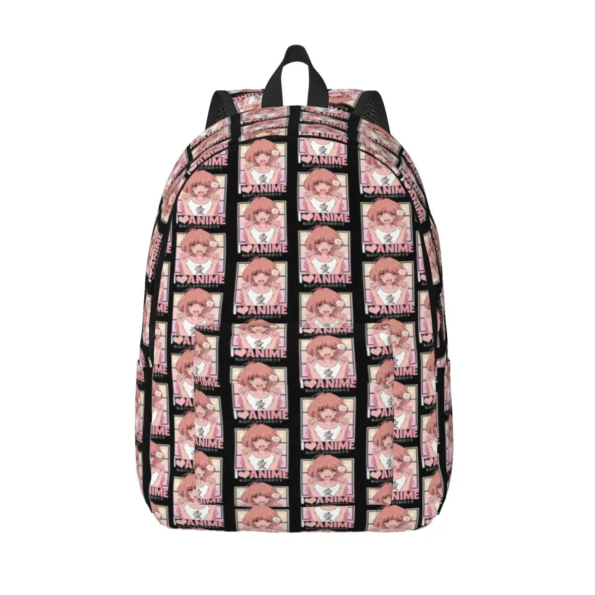 

Cute I Love Anime Girl Japanese Kawaii Obsessed Simple and Stylish Backpack Canvas Backpack Bags