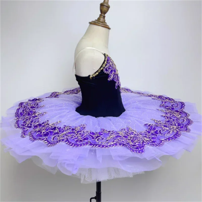 

Girls Ballet Dress Performance Child Swan Lake Dance Costume Purple Professional Ballet Tutu Girls Kids Women Ballerina Dress