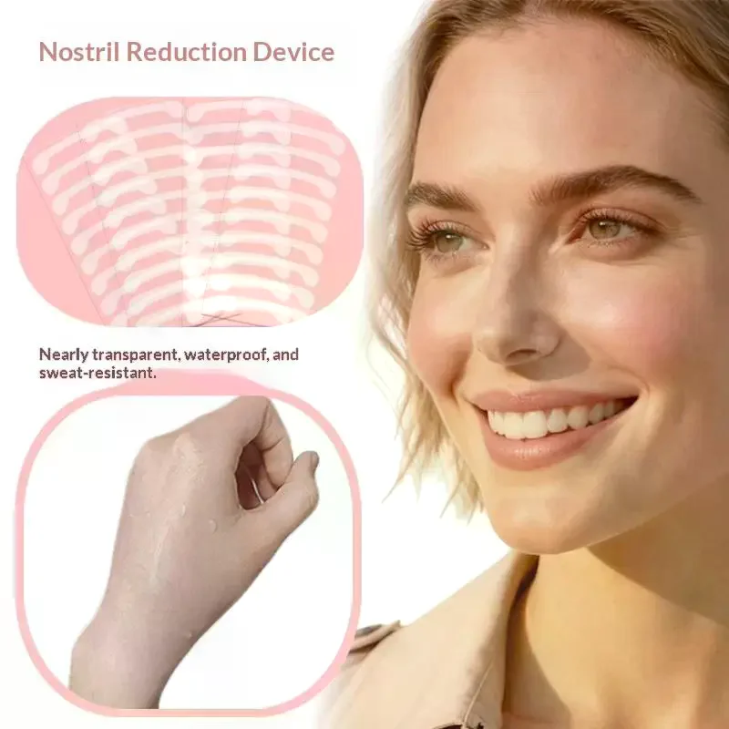 10Pcs Invisible Nose Shrink Patch Shrinking Nose Wing Stickers For Cosplay Special Nose Shrink Beauty Strip Nose Shaper Lifting