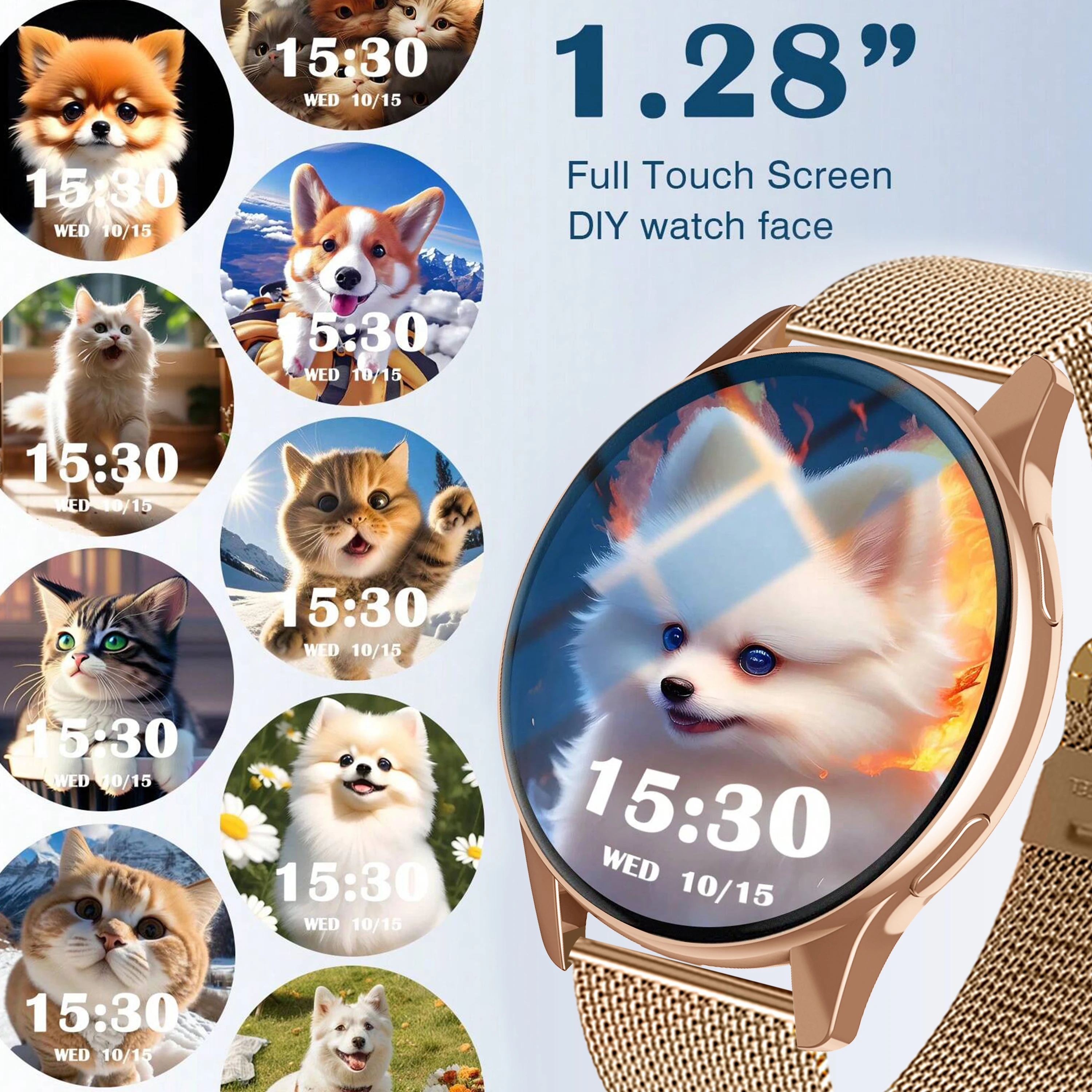 

Smart Watch HD Touch Screen Heart Rate Sleep BP Health Monitoring For Xiaomi Huawei Phone BT Call Sport Smartwatch For Men Women