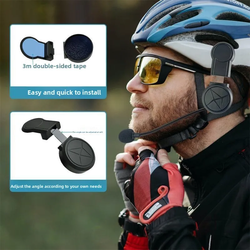 1Pair Summer Helmet Bluetooth Headphones Come with A Removable and Adjustable Helmet Clip Attachment for Fixation.