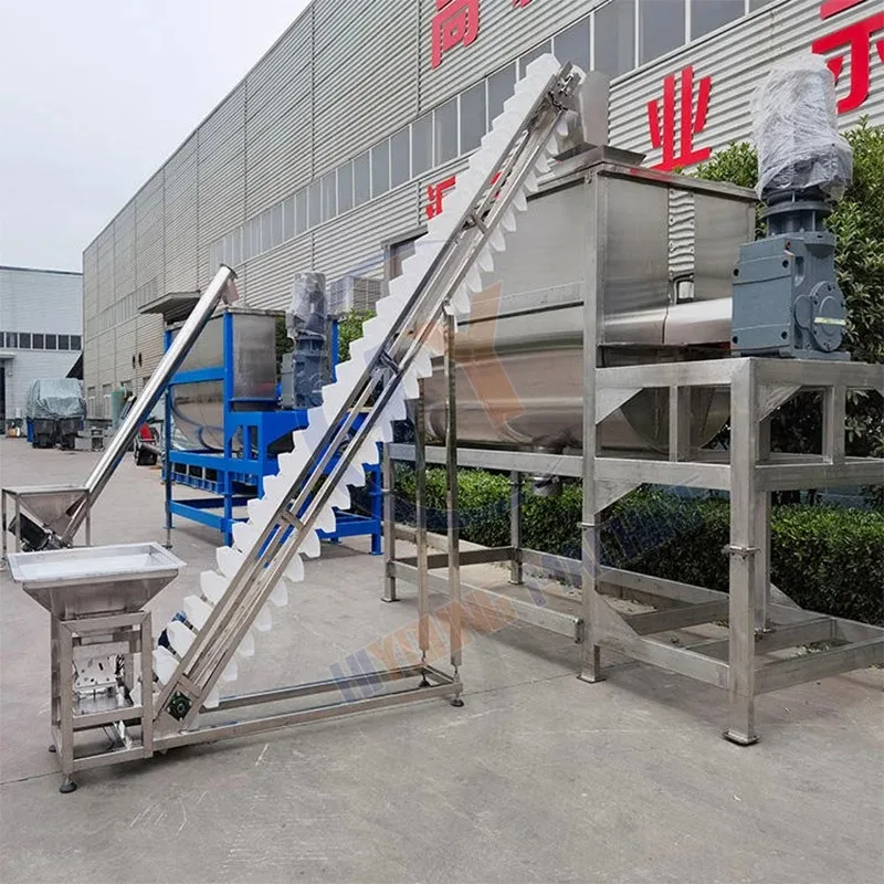 Propeller Ribbon Dry Spice Mixer 1500 L Soap 2000 Liter Wheat Flour Powder Mixer Blender Machine