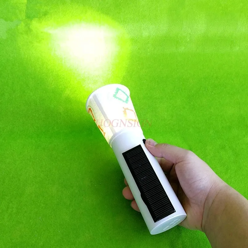 1 set handmade scientific and technological creations， Photovoltaic small-scale power generation, handmade solar flashlights,