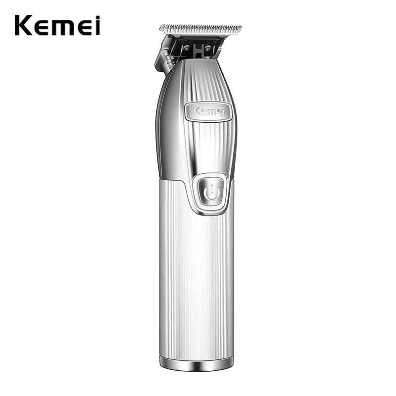 

Kemei i32 Hair Clipper Men Professional Cordless Beard Hair Trimmer 0mm Baldheaded T Blade Zero Gapped Rechargeable Grooming Kit