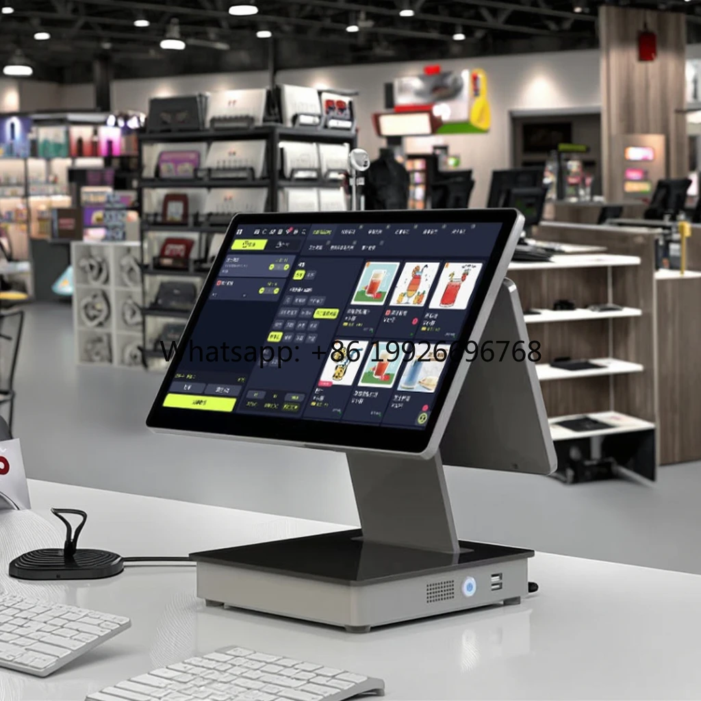 Window/Android POS Terminal Self-Ordering Kiosk Supermarket | 15.6/11.6inch All-in-One Touchscreen Payment POS Machine SDK