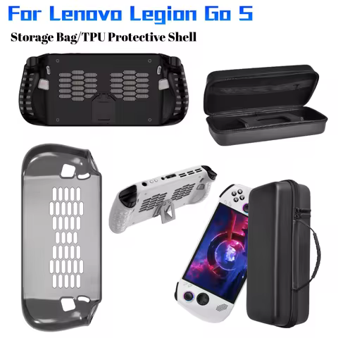 For Lenovo Legion Go S Game Console EVA Hard Carrying Case/TPU Protective Shell Anti-Drop Travel Storage Bag Game Accessories