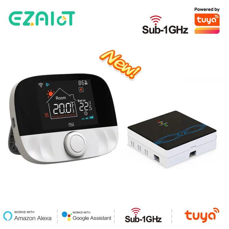 RF433 Wireless Thermostat WiFi/No WiFi Floor Heating Water Gas Boiler Home Room Tuya Smart Programmable Temperature Controller