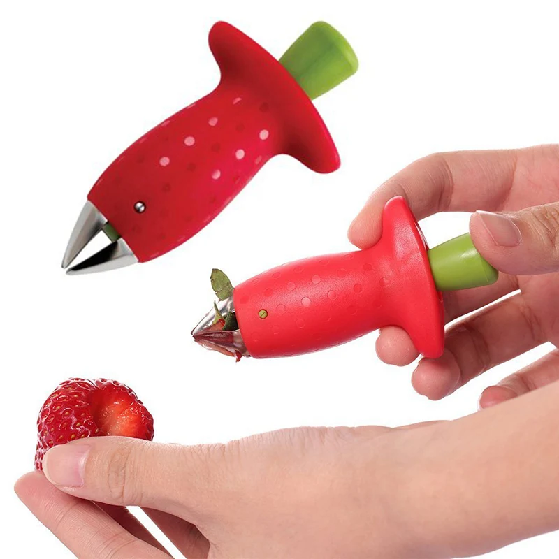 1 Pcs Strawberry Stem Remover Tomato Stem Remover Pineapple Hole Seed Remover Vegetable Cutter Kitchen Gadget 파쇄기 view 3