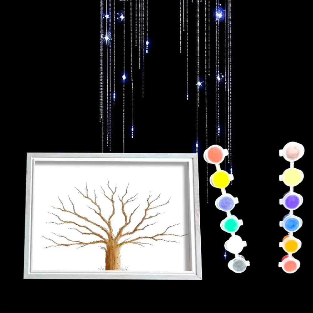 Graduation Commemorative Fingerprint Tree Frame Creative Guestbook Desktop Decoration Unique Personalized School Gift Item