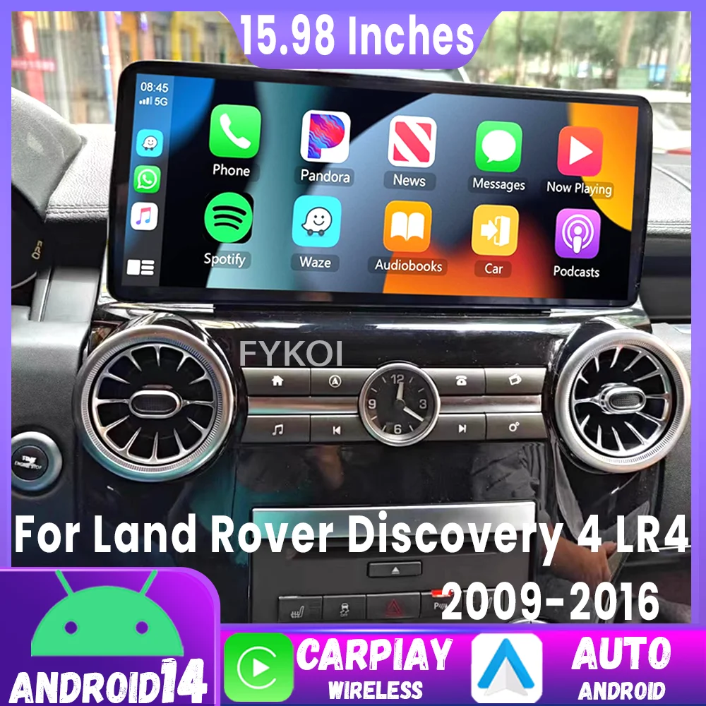 

12+256G Android 14 Car Radio For Land Rover Discovery 4 LR4 2009-2016 Multimedia Player 2Din GPS Navigation Carplay FM WIFI 4G