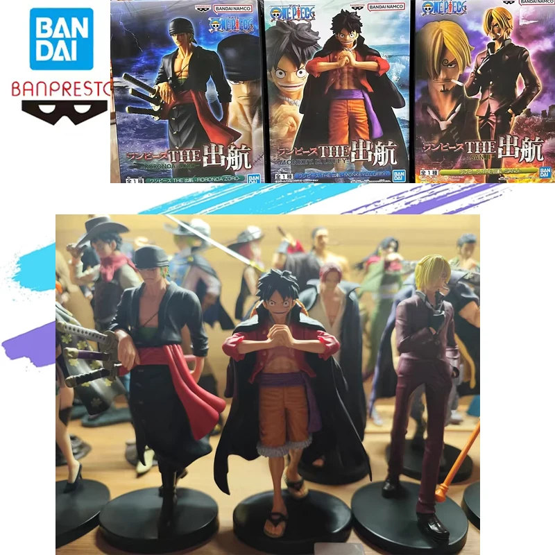 

Instock Bandai Banpresto Original One Piece Voyage Series Sanji Roronoa Zoro Monkey D Luffy Аниме Фигурки Модель Подарочная Игрушка