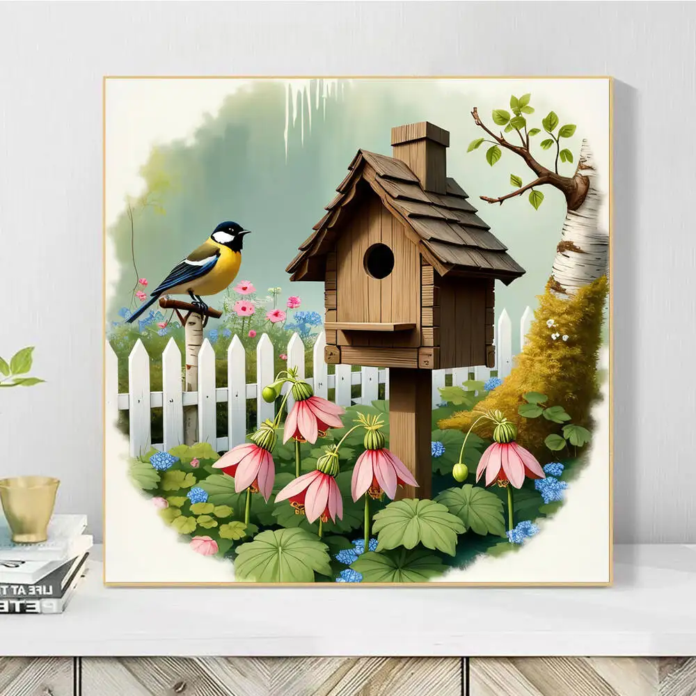 مجموعات الطلاء حسب الأرقام تلوين حيوانات الديك بالأرقام الدجاج DIY على القماش صورة لغرفة المعيشة ديكور المنزل