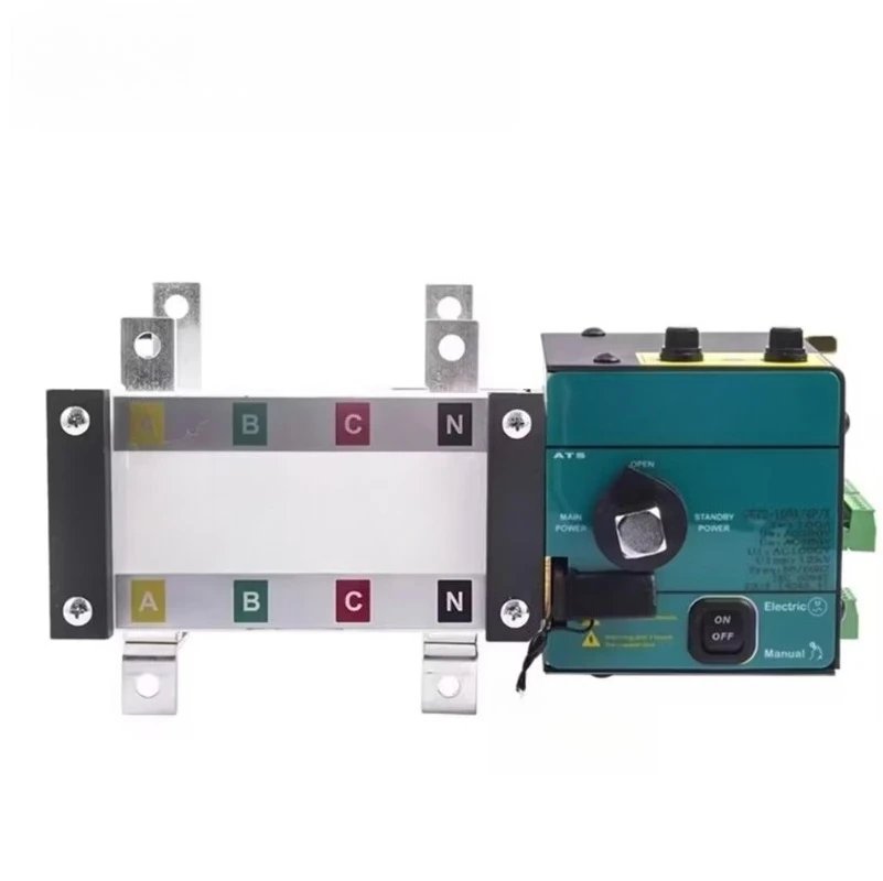 AISIKAI 160A 2P ATS Dual Power Automatic Transfer Switch Generator Curcuit Breaker Change Over Switch