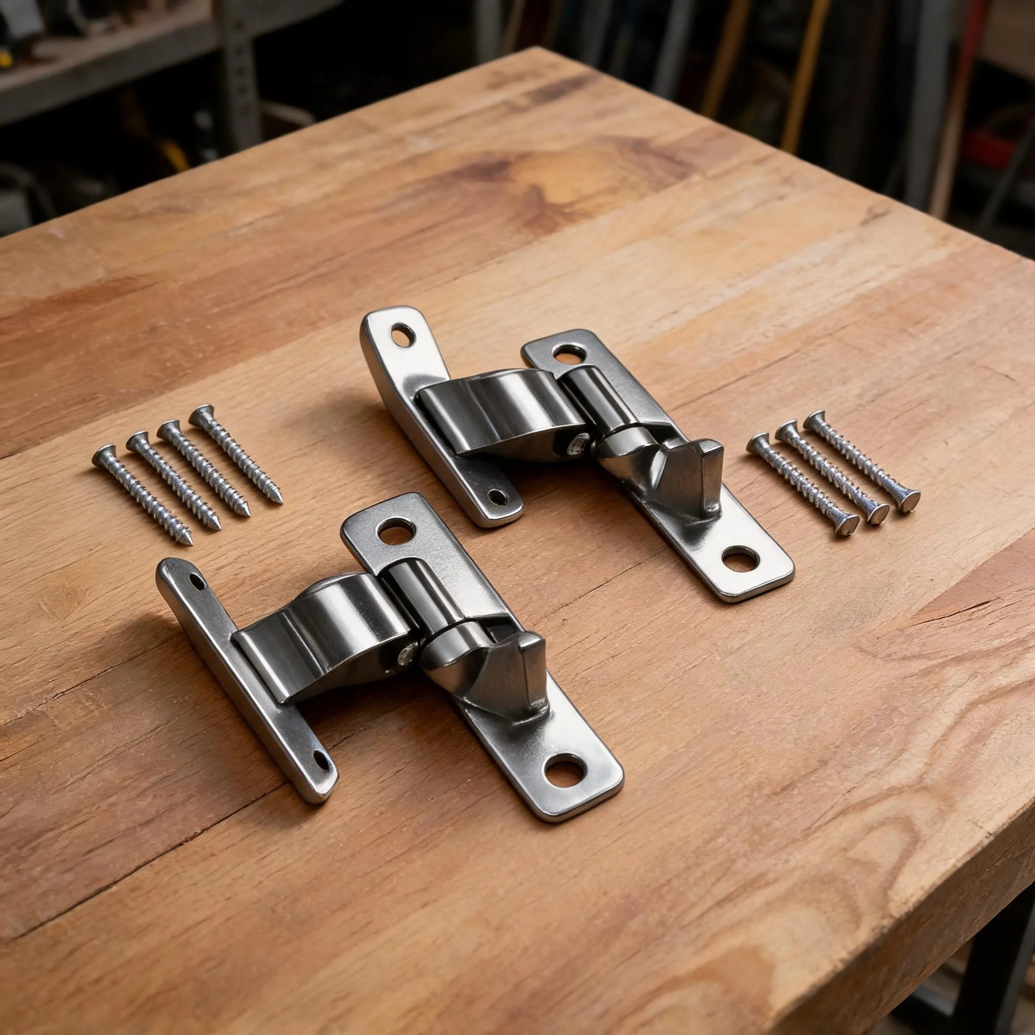 Removable Hinge Heavy-Duty Casement 304 Stainless Steel Gate Hinge Set For Wood Fence Barn Door Paddock Hardware Furniture