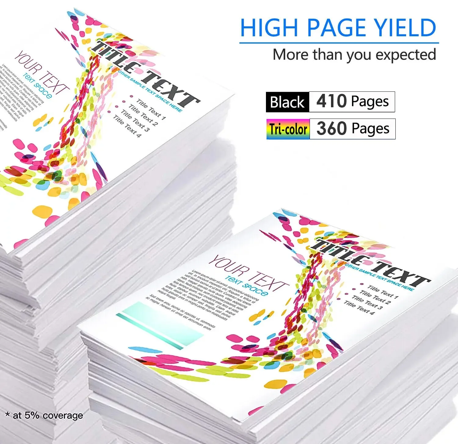 Greencycle Remanufactured PG-210 CL-211XL Black/Color Ink Cartridge Compatible for Canon PIXMA IP2700 MX420 MP280 Inkjet Printer