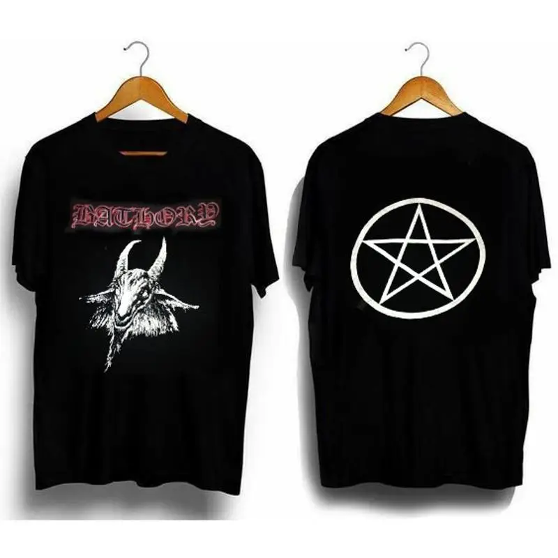 طبعة جديدة من BATHORY هدية القميص القديم لمحبي الفرقة المعدنية السوداء TE5073 #1