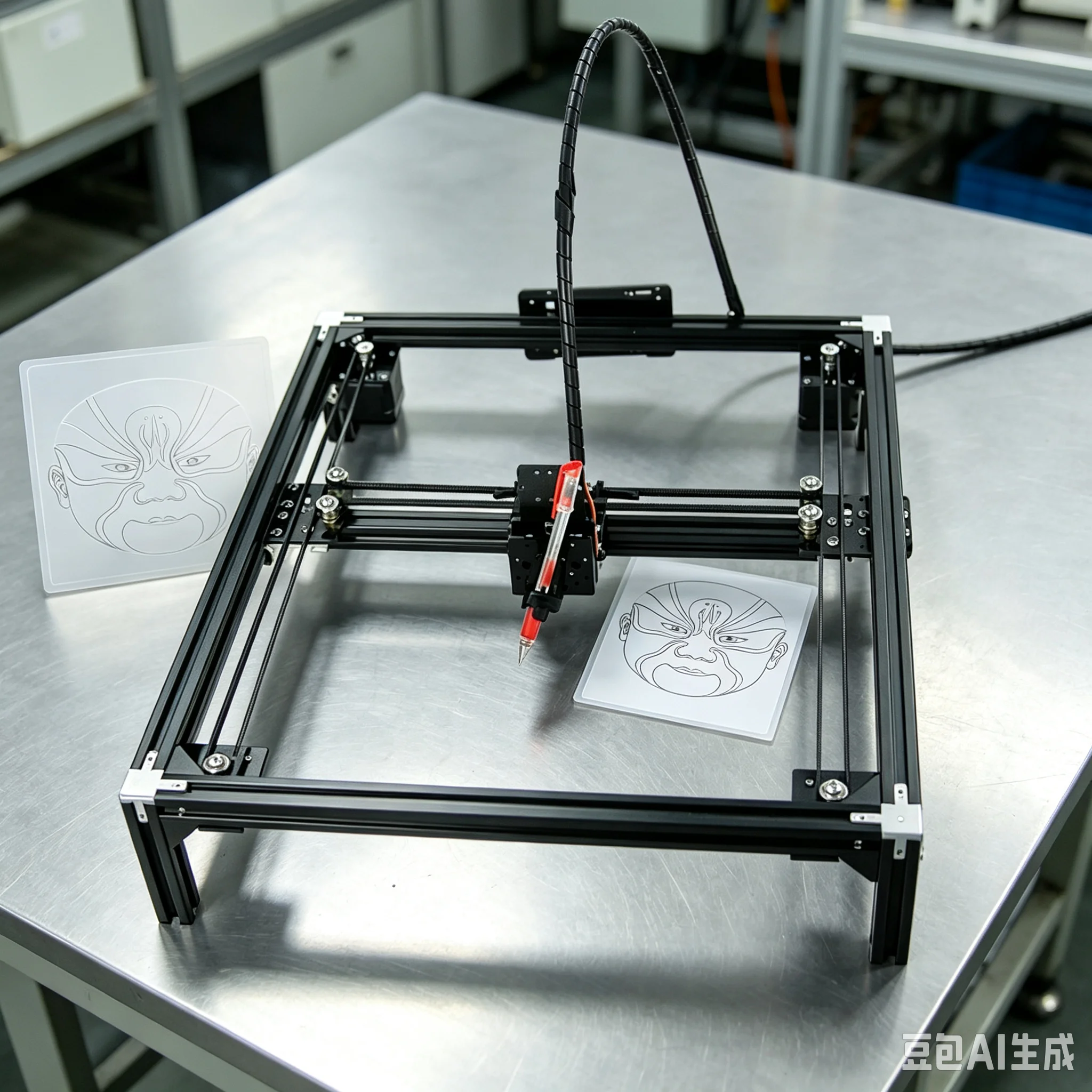 Desktop Frame Draw Writ Machine A3 Pen Drawing Writting Robot Standard Model Supports Laser A3 Format Not Including Laser Head